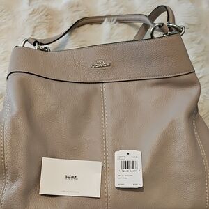 Coach Grey Birch Leather Shoulder Bag